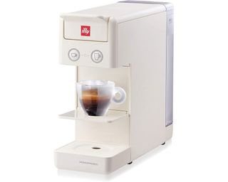 Illy Y3.3 Single Serve Espresso and Coffee Capsule Machine in cream