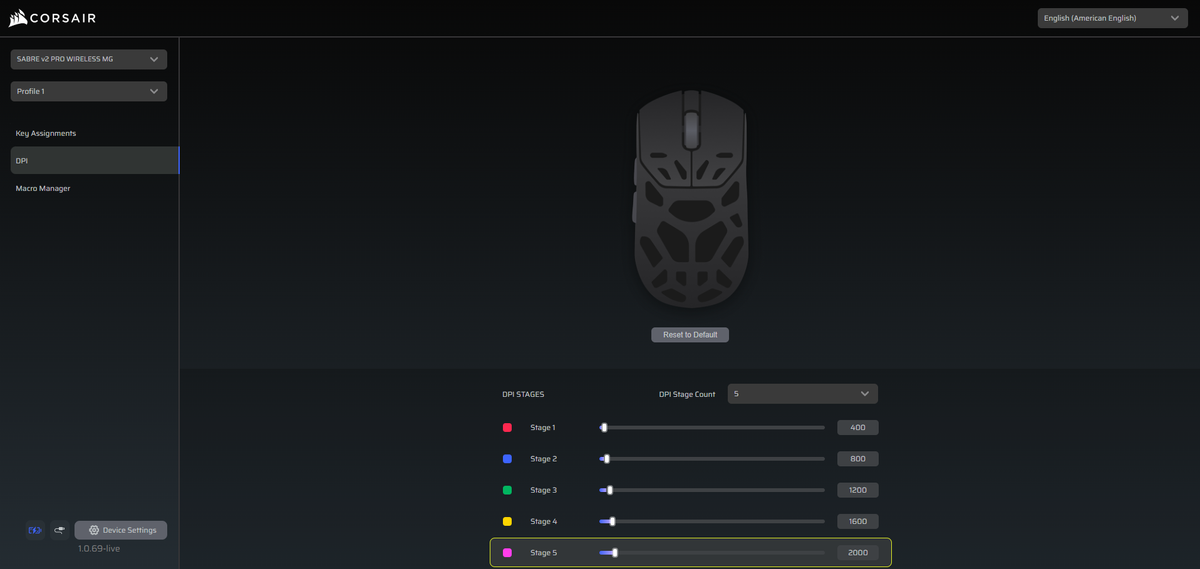 Corsair Sabre V2 Pro Wireless MG