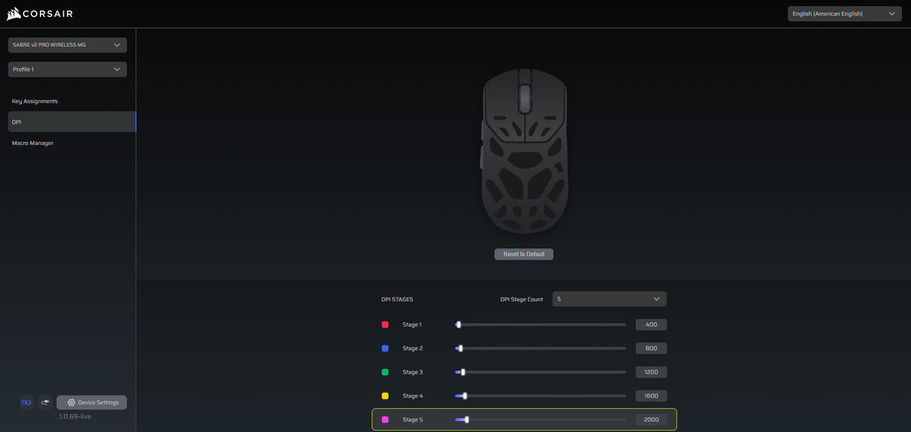 Corsair Sabre V2 Pro Wireless MG