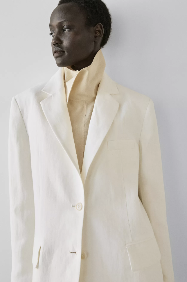 Massimo Dutti, Linen Suit Blazer