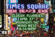New Year's Eve forecast 2012