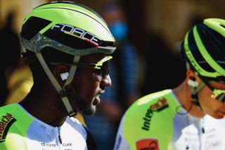 Biniam Girmay Hailu of Eritrea and Team Intermarche - Wanty - Gobert Matériaux prior to the 31st Challenge Ciclista Mallorca 2022