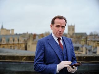 On top of the world! Ben Miller as Professor T in one of his favourite places in Cambridge... Inside he's dancing, honest!