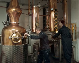 Sipsmith brewers at work