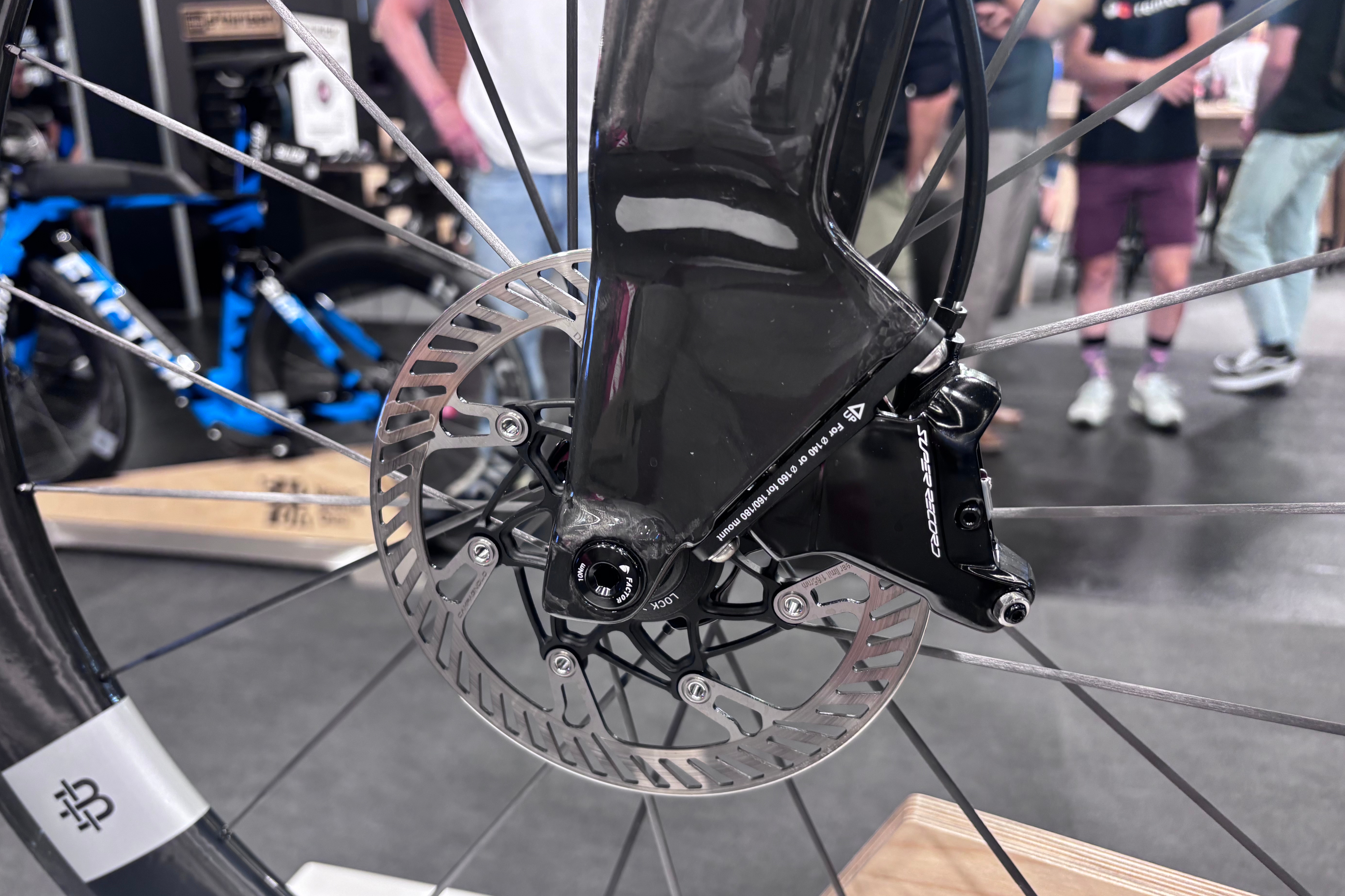 Detail of Factor's unreleased aero bike
