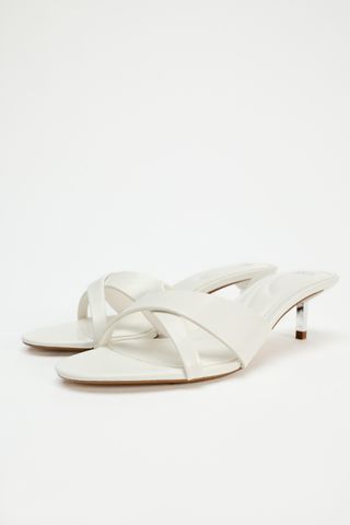 High-Heel Sandals With Criss-Cross Strap