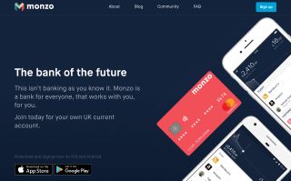 monzo homescreen