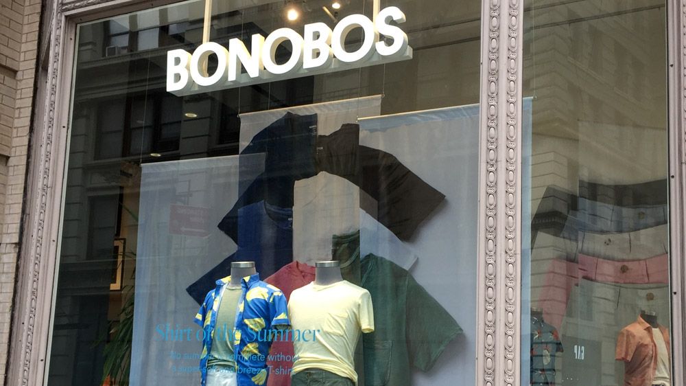 A Bonobos retail store in New York City.