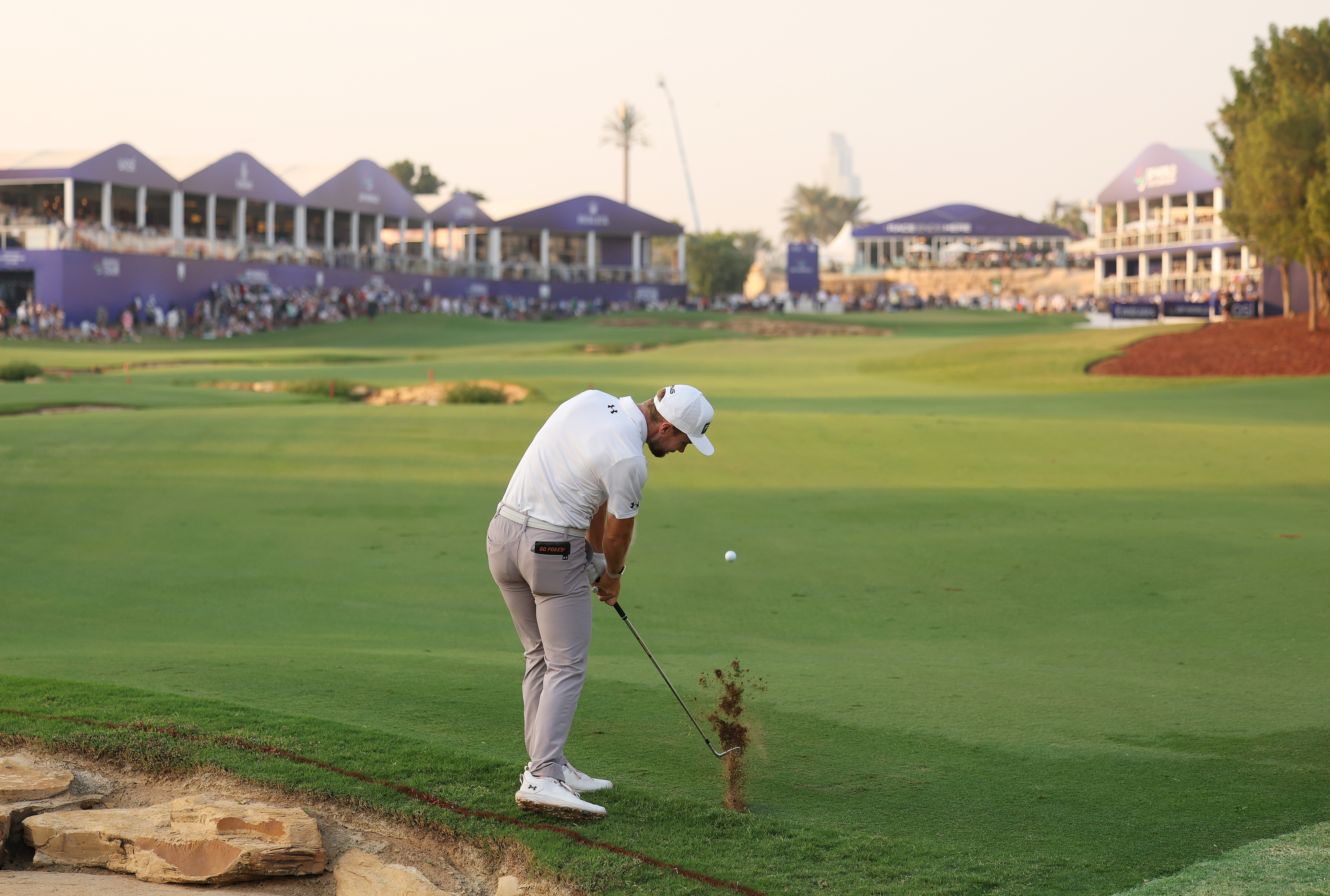 Rasmus Neergaard-Petersen wearing the new Under Armour Drive Pro Clone golf shoes