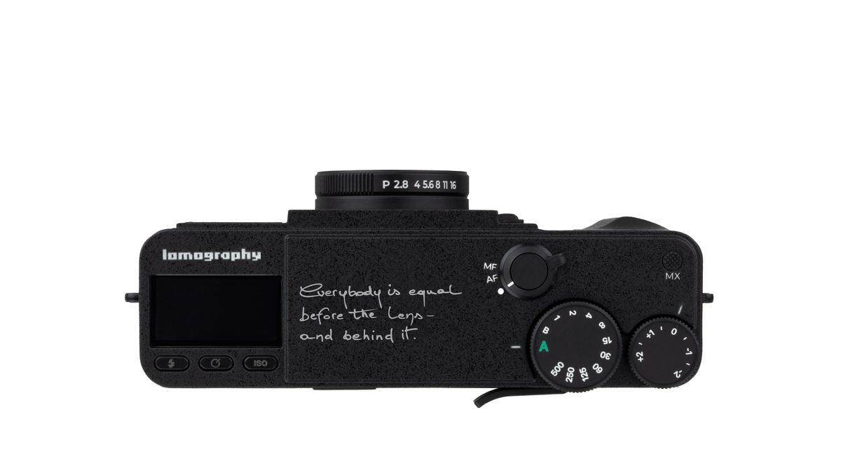 The Lomography Lomo MC-A on a white background