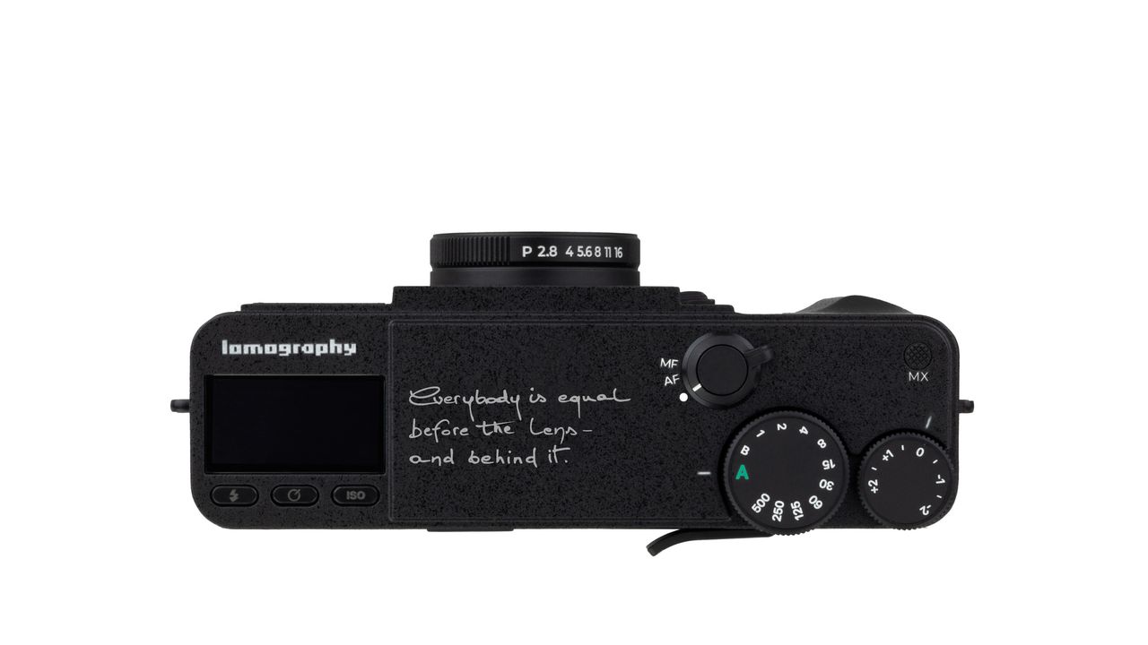 The Lomography Lomo MC-A on a white background