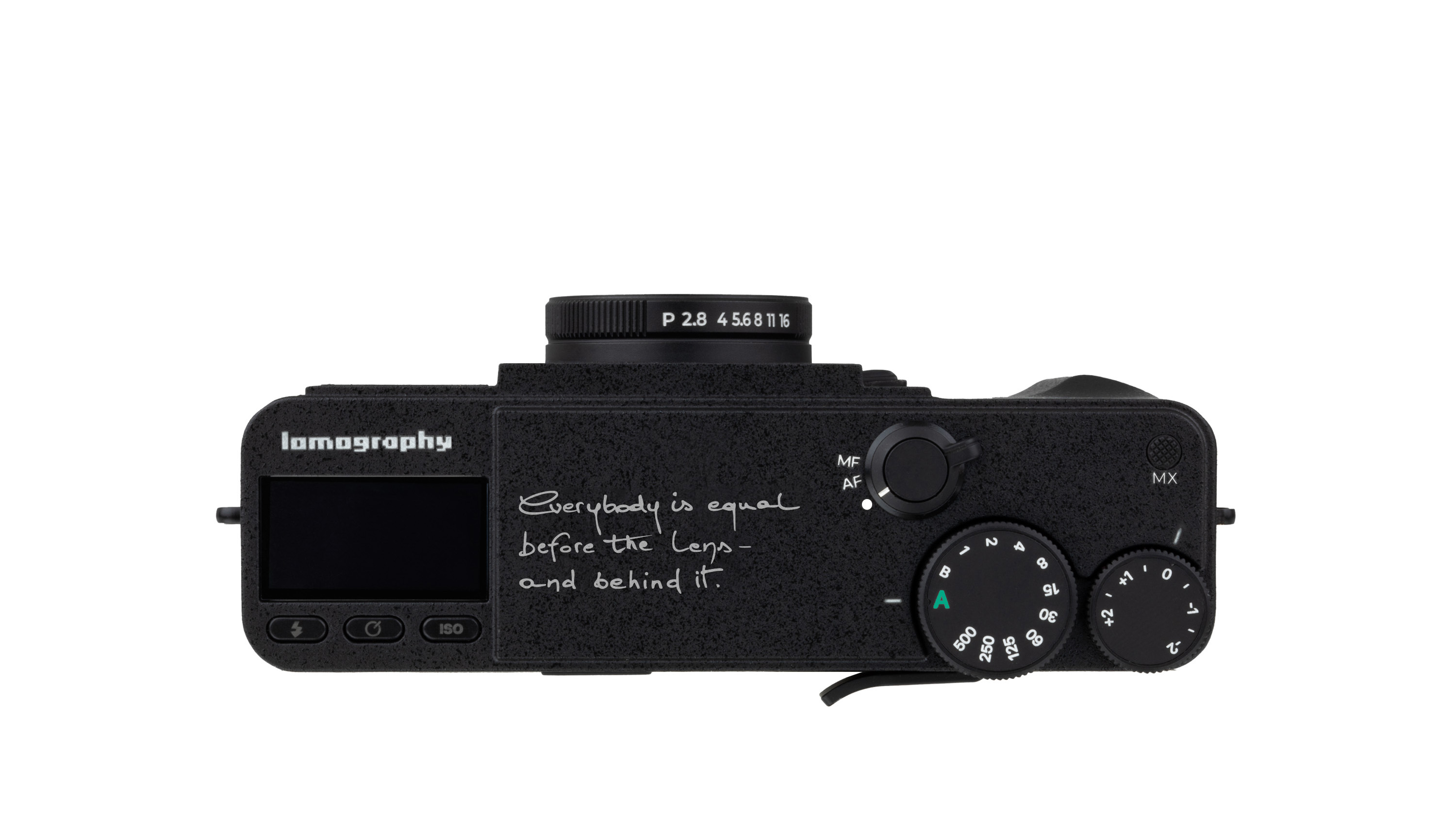 The Lomography Lomo MC-A on a white background