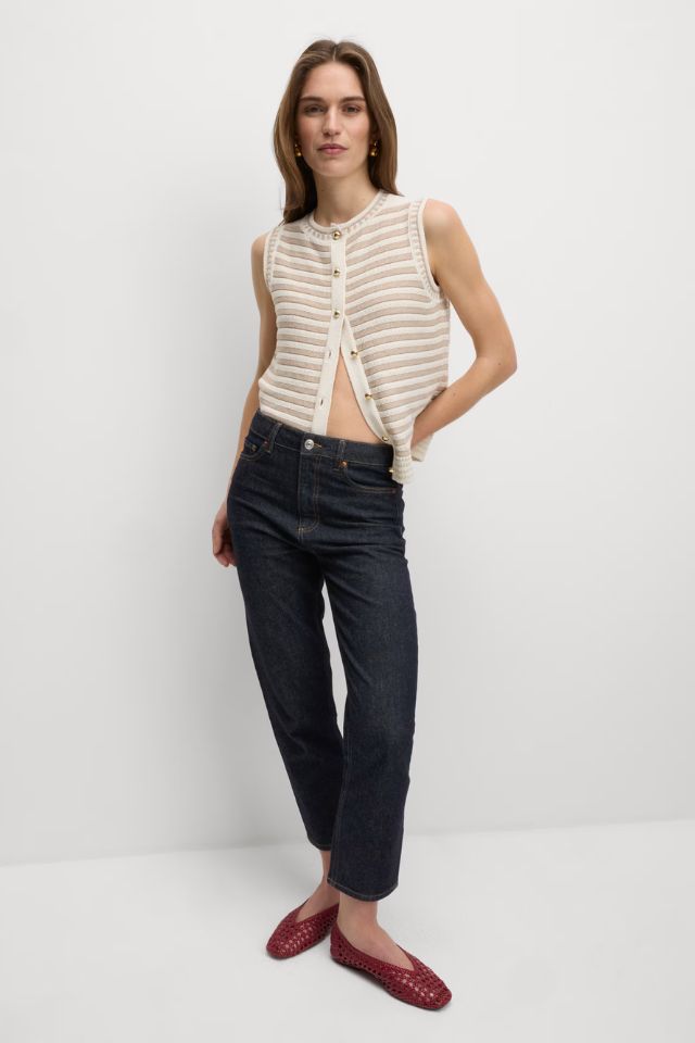 M&S High Waisted Cropped Slim Fit Jeans