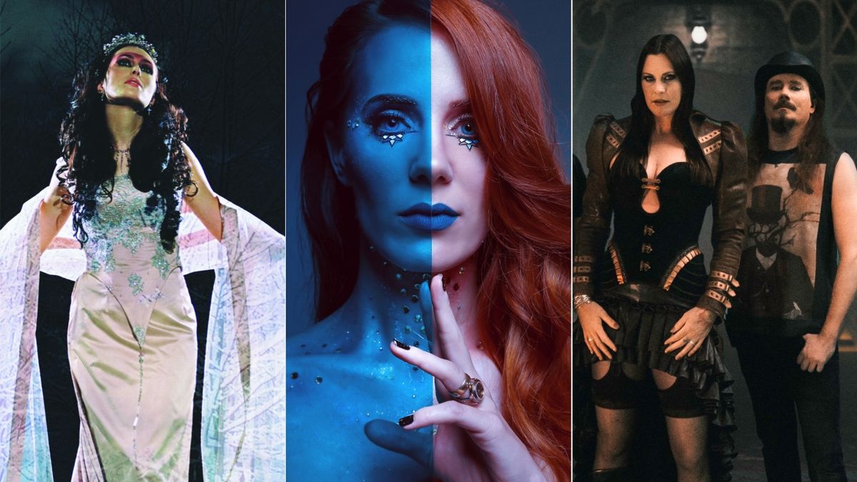 Symphonic metal singers Sharon den Adel, Simone Simons and Floor Jansen