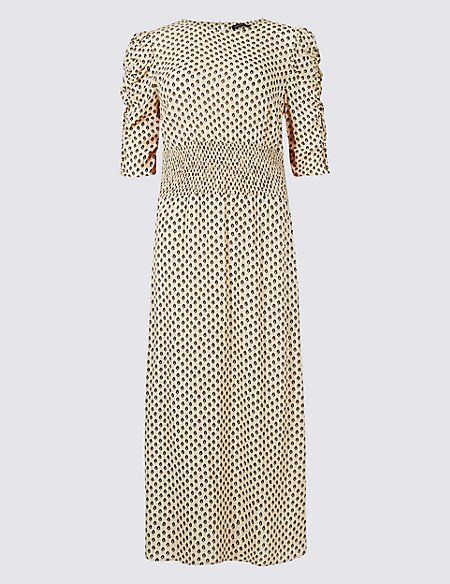 marks and spencer limited collection leopard print dress