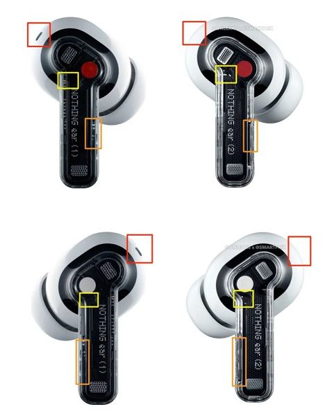The rumored slight changes to the exterior of the Nothing Ear (2).