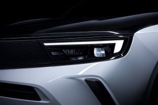 The 2021 Vauxhall Mokka-E headlight details