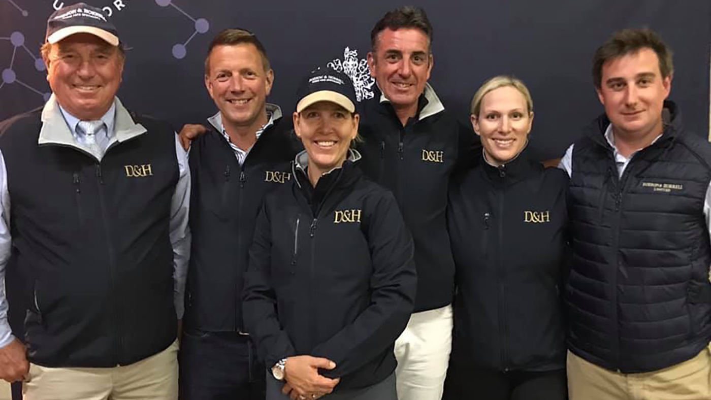Captain Mark Phillips, Richard Anderson, Lauren Hough, Spencer Sturmey, Zara Tindall, Sam Horrell