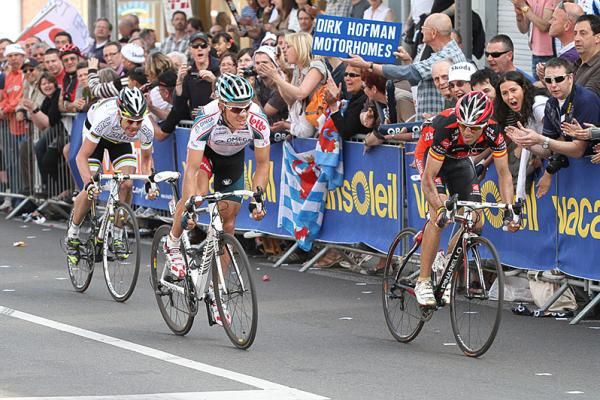 The sprint for third was won by Alejandro Valverde.