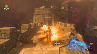 Link at the Hyrule Castle Breath of the Wild Captured Memories collectible location