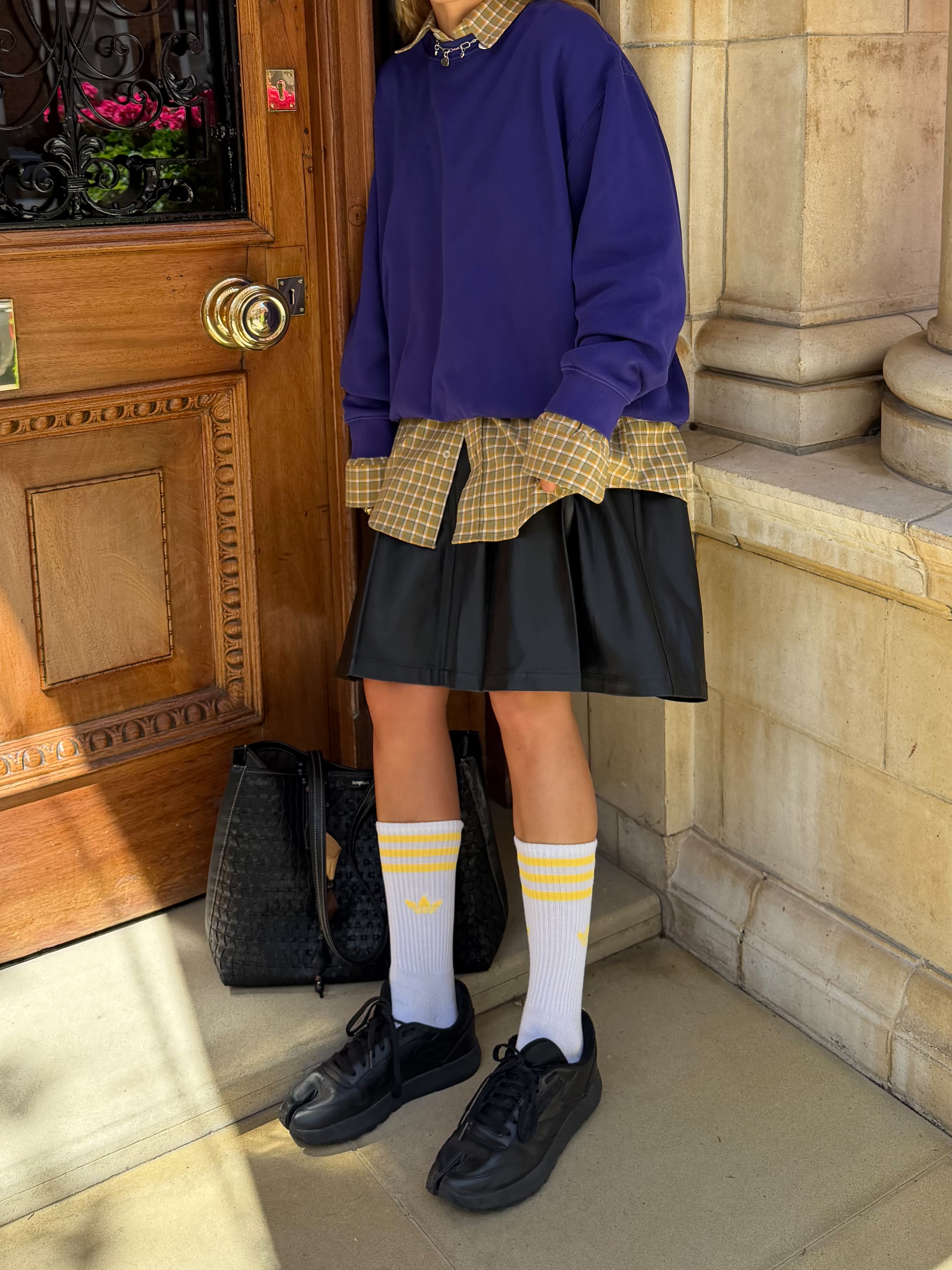 tori van breugel wears maison margiela reeboks
