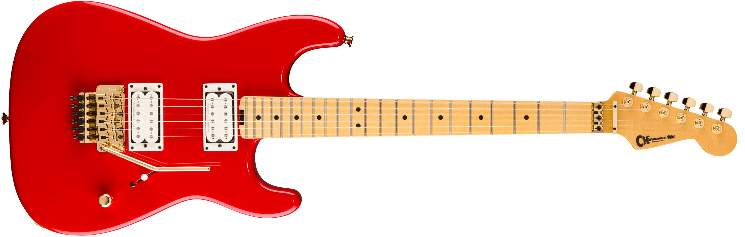 Charvel's Neo-Classic Series offers the San Dimas Style 1 with and without a Floyd Rose, with finishes including Robin's Egg Blue, Ivory Blitz, Gloss Black, Velvet Midnight and Racing Red