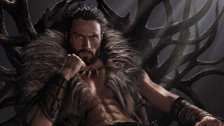 A screenshot of the official poster for Sony's Kraven the Hunter film showing the titular character