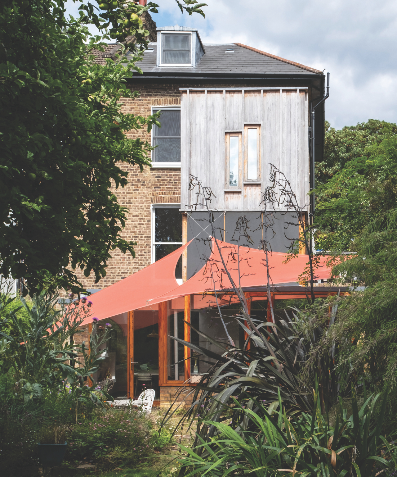 exterior of the back of the house