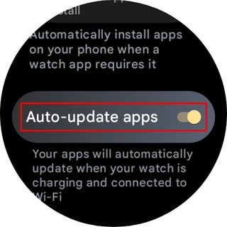 Auto-Update option for Wear OS