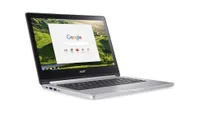 Acer Chromebook R13 in silver colorway on angle