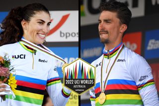 Balsamo Alaphilippe UCI Road World Championships Leuven 2021 Getty Images composite