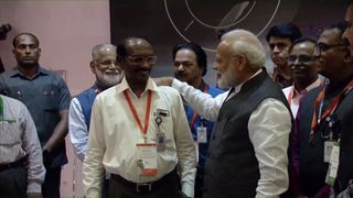 Prime Minister Narendra Modi spoke with ISRO director K. Sivan after the agency lost communications with the Vikram lander.