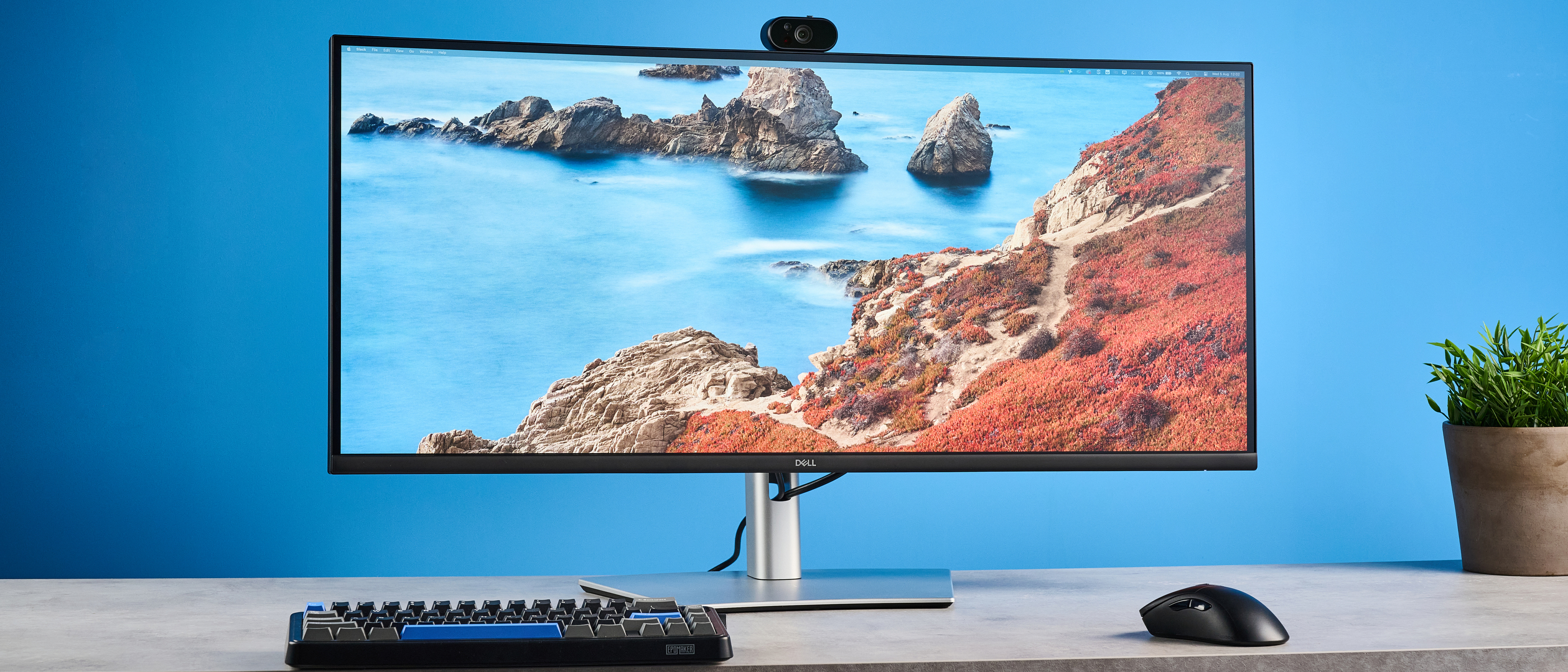 A black Dell Pro P3426WEV curved monitor for productivity