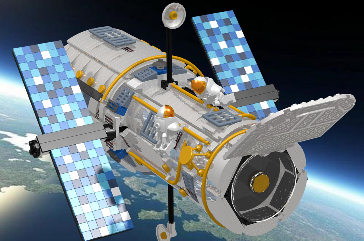 Hubble Space Telescope LEGO Model