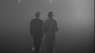 Louis and Rick walking into the fog in Casablanca