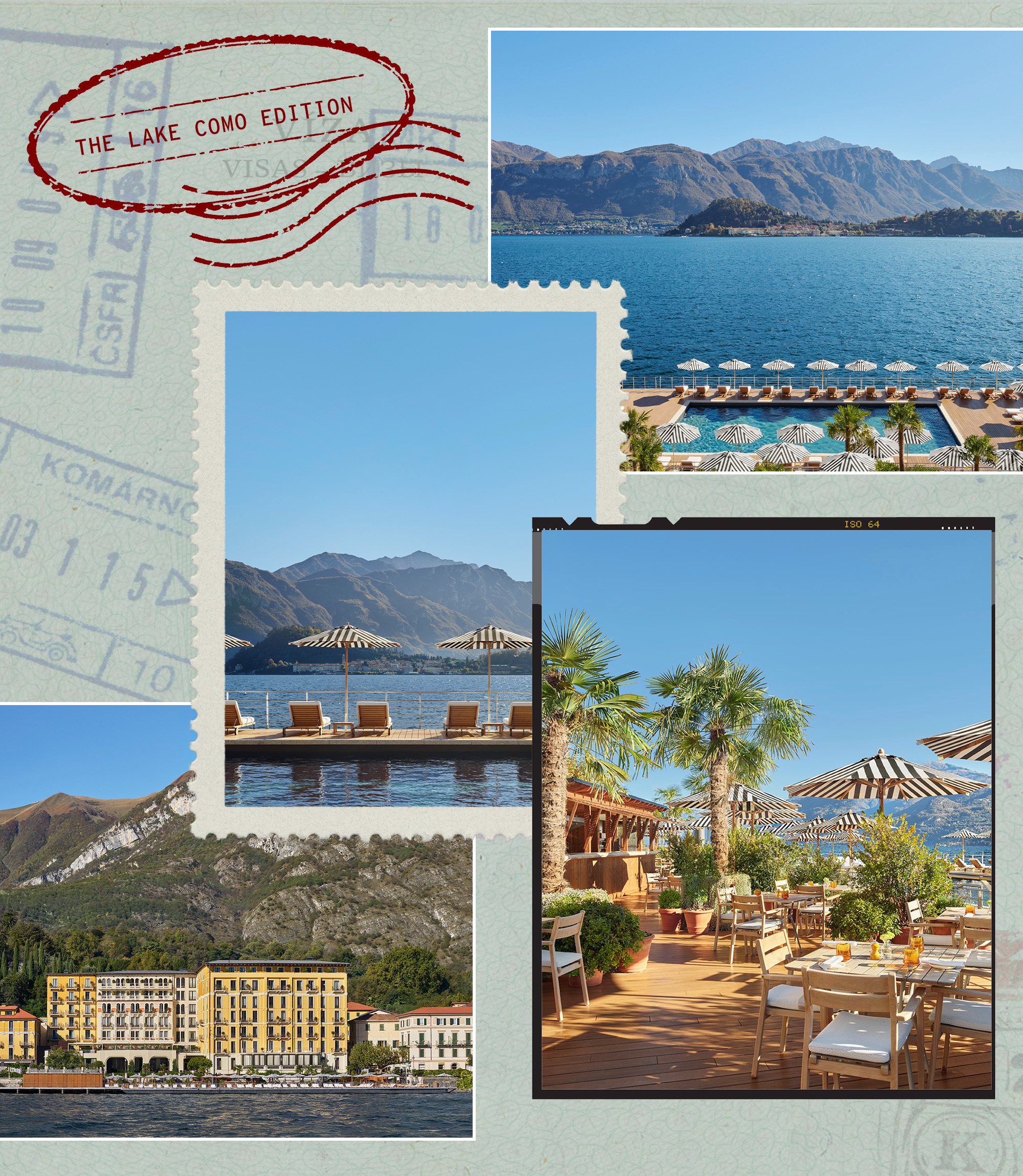 Collage of The Lake Como Edition.