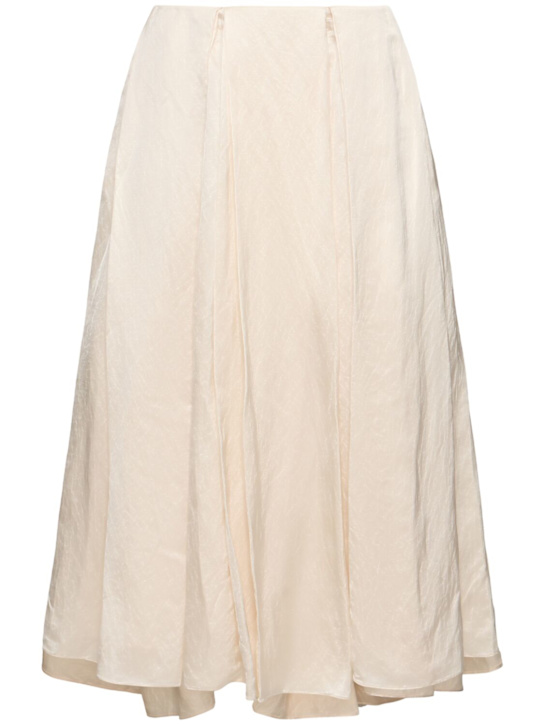 Elodie Draped Maxi Skirt - Abadia - Women - White - 2 Us