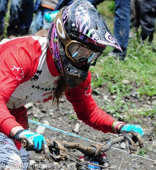 Even shift levers were gummed up with mud today.