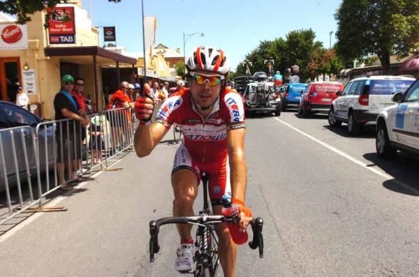 Oscar Freire (Katusha) wins stage 4 of the Tour Down Under
