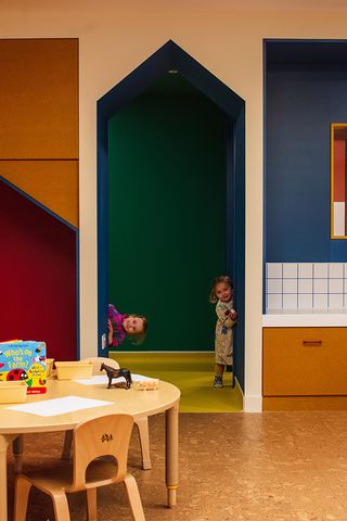 colourful interior in Two Hands nursery by vPPR