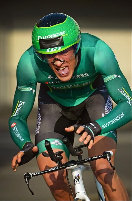 Damien Gaudin (Europcar) rides to the win in the Paris-Nice prologue