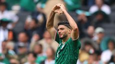 Mexico striker Ra&uacute;l Jim&eacute;nez celebrates after scoring the team&rsquo;s second goal against South Africa in the opening game of the 2026 Fifa World Cup 