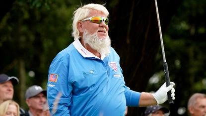 John Daly in action at the 2022 JCB Championship