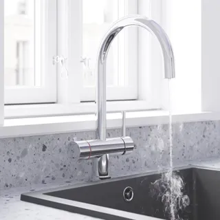 Swirl 3-In-1 Instant Boiling Water Tap Chrome