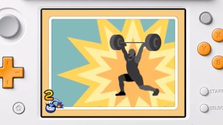 A deadlifting microgame from WarioWare Gold.