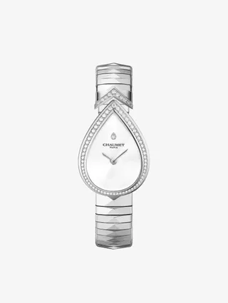 Chaumet, Joséphine Aigrette stainless steel and 0.08ct diamond watch