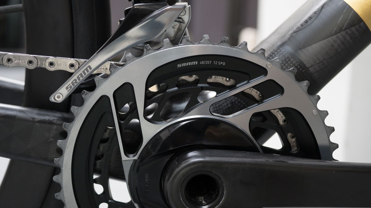 SRAM AXS front chainrings on Festka Spectre