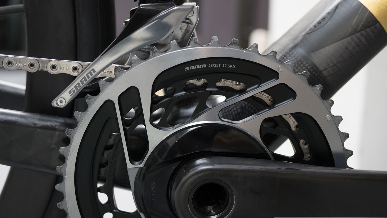 SRAM AXS front chainrings on Festka Spectre