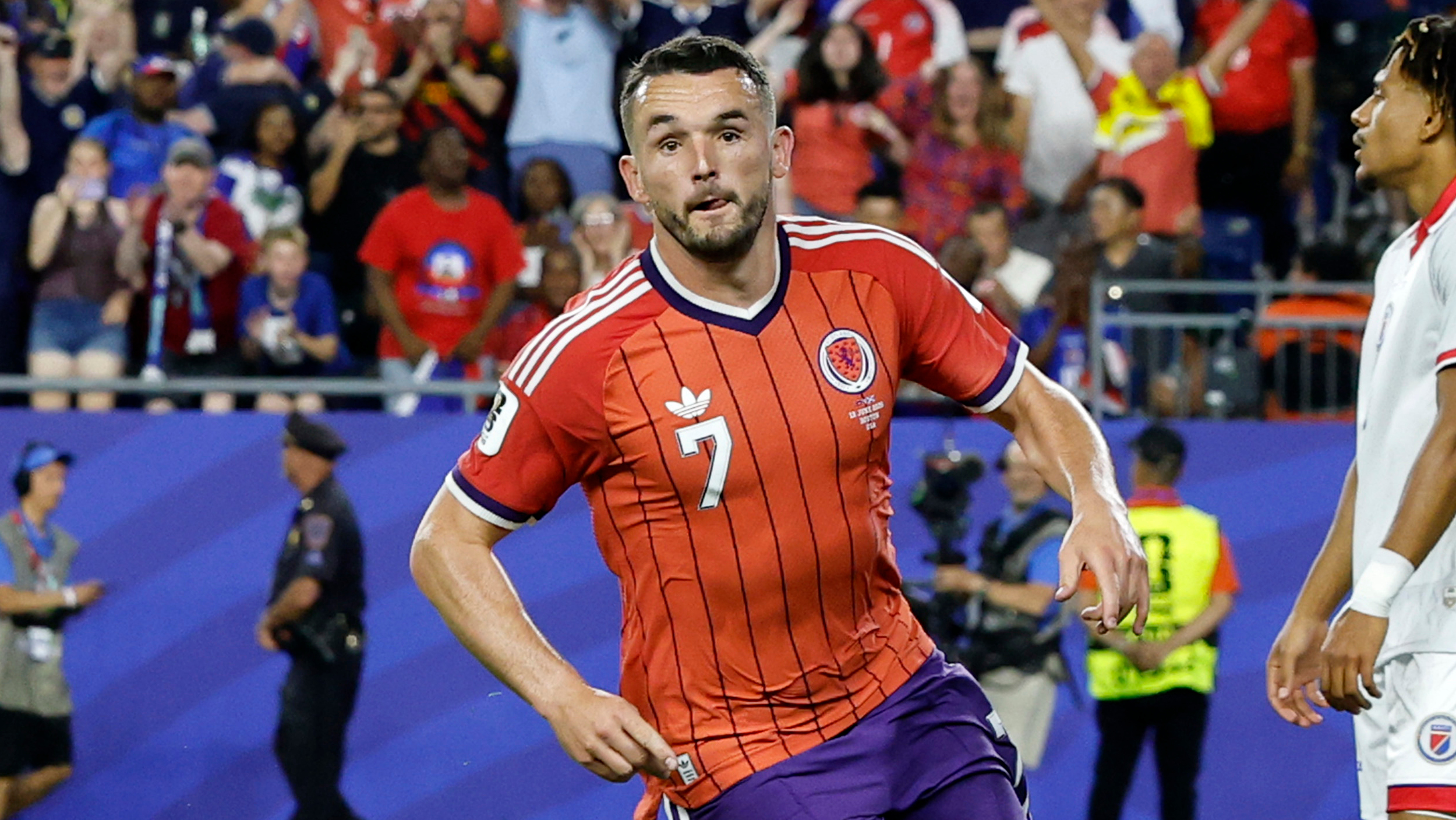 John McGinn celebrates his goal for Scotland vs Haiti at the World Cup 2026
