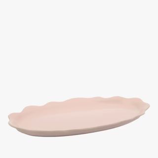 Jamie Oliver Big Love Pass-Me Oval Stoneware Platter, 35cm, Pink